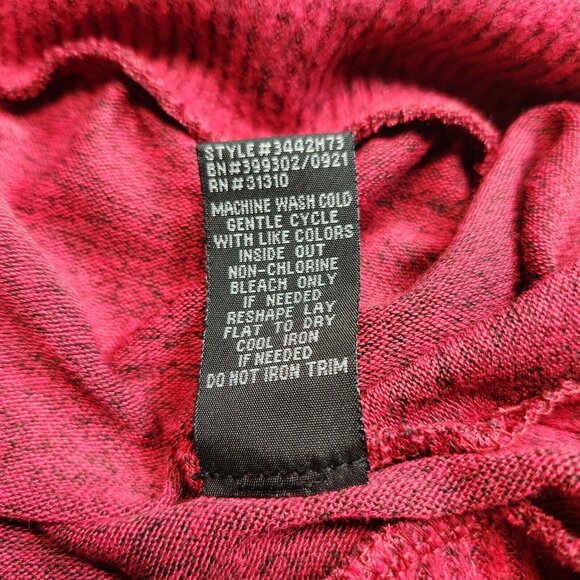 I.N.Studio Womens Size 2 X Red Lightweight Sweater Plus SideTie and Neck -23 - Picture 8 of 11